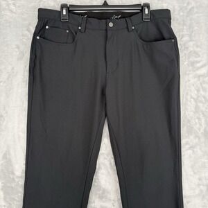 Greg Norman Mens Golf Pants 34x30 (Fits 34x29.5) Performance Stretch Flat Front